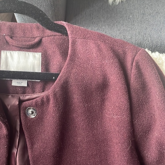 Wine coloured Vero Moda Jacket/Coat Size S - Picture 2 of 3